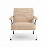 Patterned Mid-Century Accent Chair