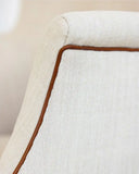 Whimsical Hand-Carved Wooden Leaf Chair