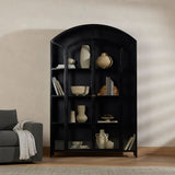 Industrial Style Metal Curio Storage Cabinet