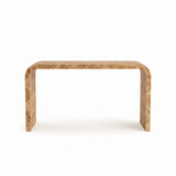 Waterfall Burl Wood Console