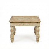 Carved Antique White Table