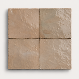Natural Taupe Handcrafted Moroccan 4×4 Zellige Tile