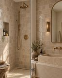 Natural Taupe Handcrafted Moroccan 4×4 Zellige Tile