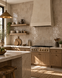 Natural Taupe Handcrafted Moroccan 4×4 Zellige Tile