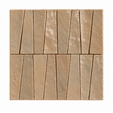 Natural Taupe Handcrafted Moroccan 1×4 Zellige Tile