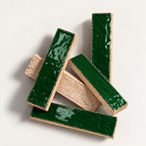 Emerald Green Handcrafted Moroccan 2×6 Zellige Tile