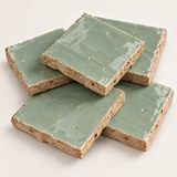 Sage Green Handcrafted Moroccan 2×2 Zellige Tile