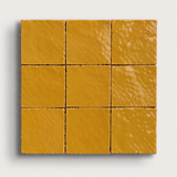 Mustard Yellow Handcrafted Moroccan 4×4 Zellige Tile (Copy)