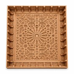 Handcrafted Moroccan Cedar Wood Ceiling Panel