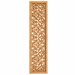 Moroccan Cedar Wood Pierced Lattice Screen Panel