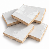 White Handcrafted Moroccan 2×2 Zellige Tile