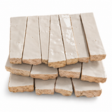 Natural White Handcrafted Moroccan 1×4 Zellige Tile