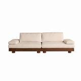 Minimalist Low-Profile Wooden Sofa