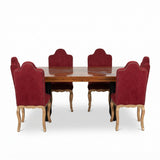 Handcrafted Velvet Dining Suite