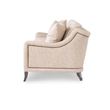 Modern Beige Three-Seater Tailored Sofa