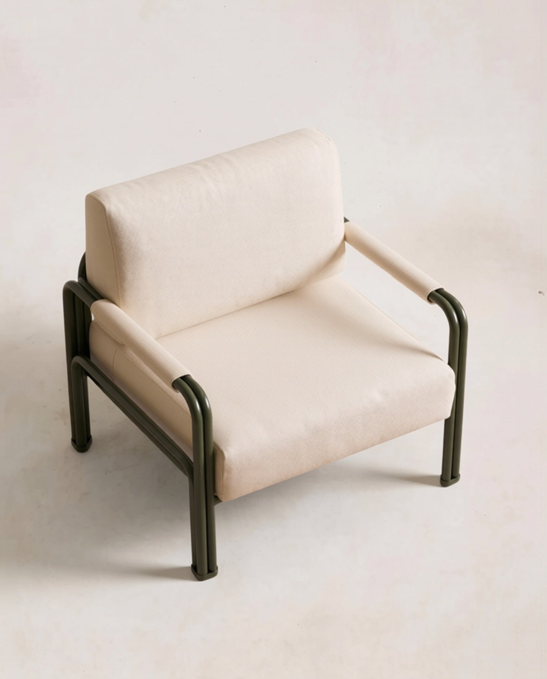 Industrial Frame Canvas Lounge Chair