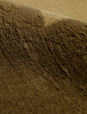 Olive Bordered Handloom Wool Rug