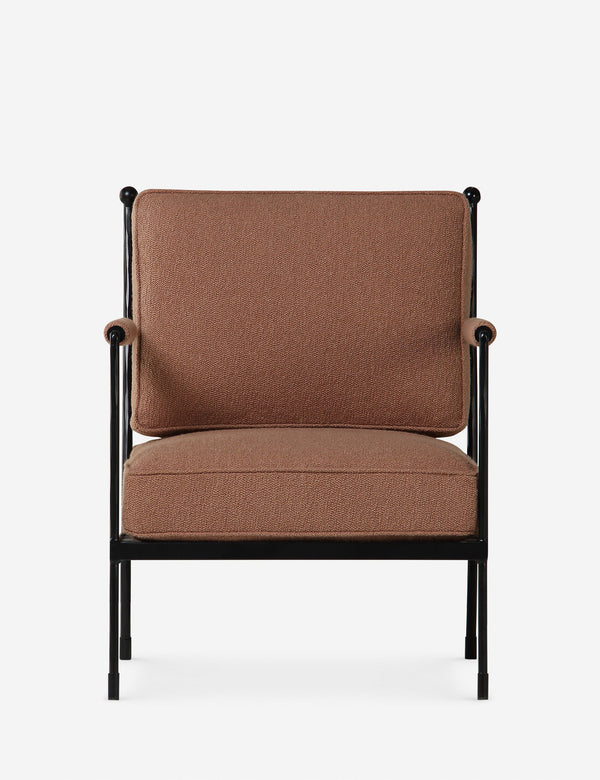 Industrial Terracotta Lounge Chair