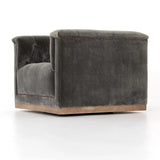 Maxx Tufted Velvet Swivel Chair