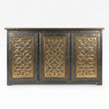 Hammered Brass & Silver Sideboard