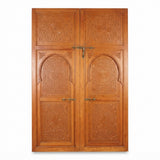 Carved Moroccan Cedar Door
