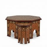 Octagonal Coffee & Side Table Set