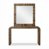 Linear Inlay Console & Mirror Set