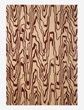 Modern Cream Organic Wave Rug