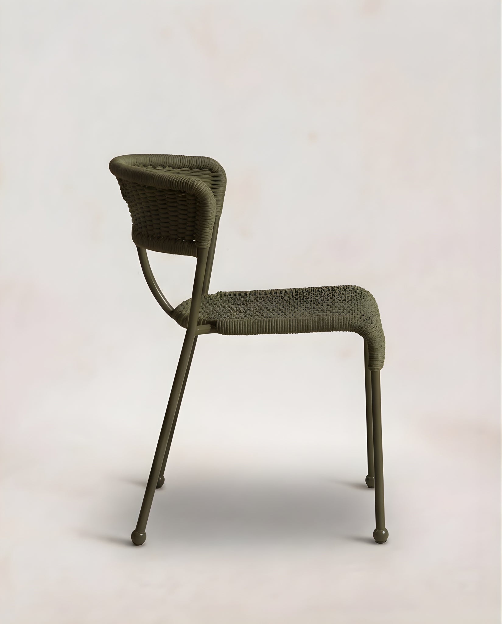 Olive Woven Rope Dining Chair