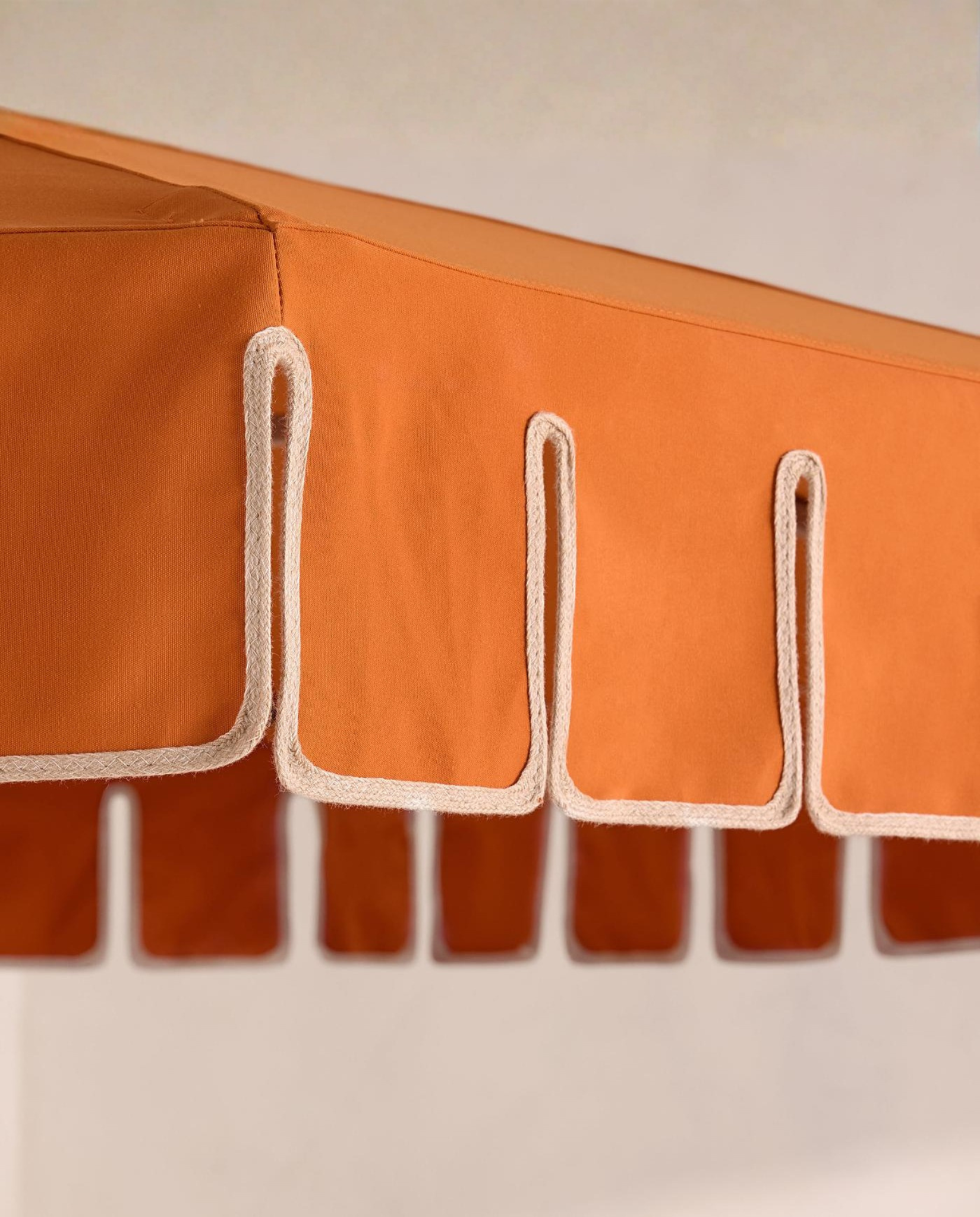 Terracotta Scalloped Patio Umbrella