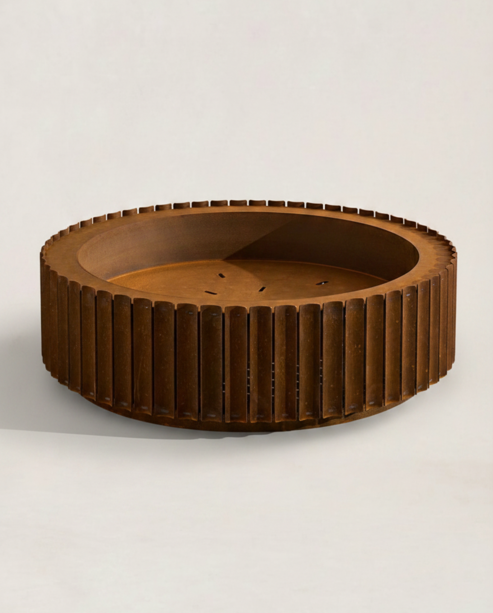 Fluted Iron Circular Fire Pit