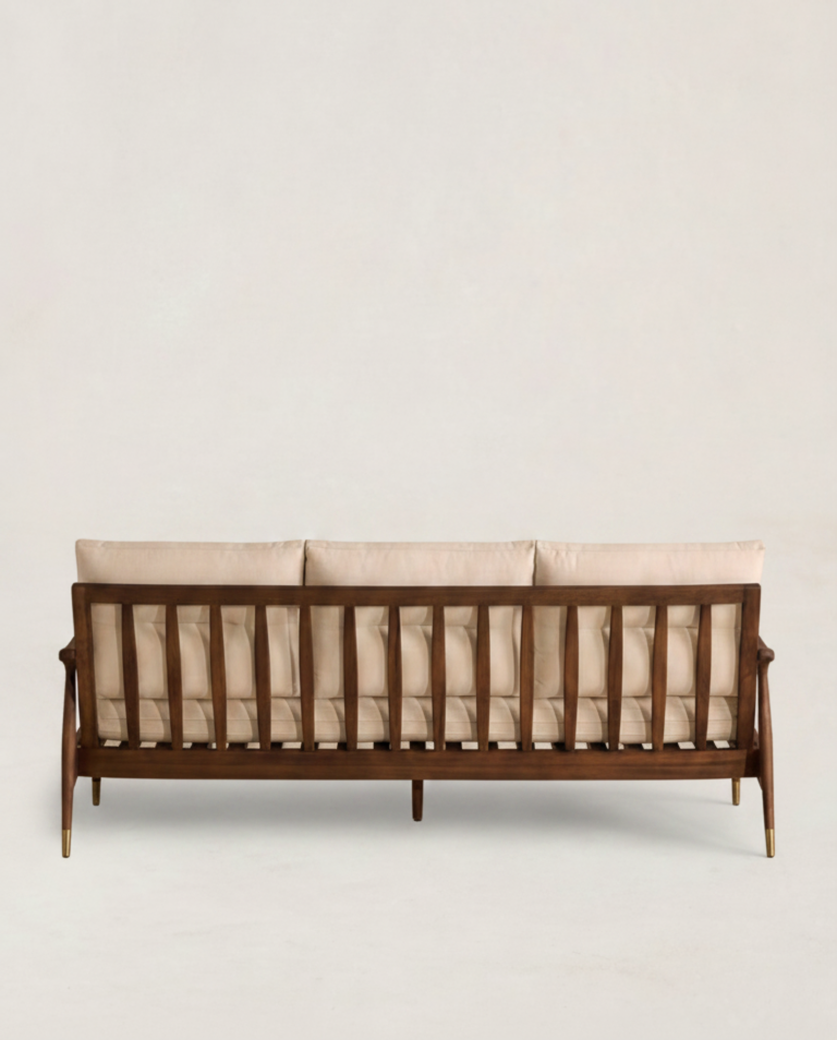 Mid-Century Modern Walnut Sofa