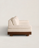 Minimalist Low-Profile Wooden Sofa