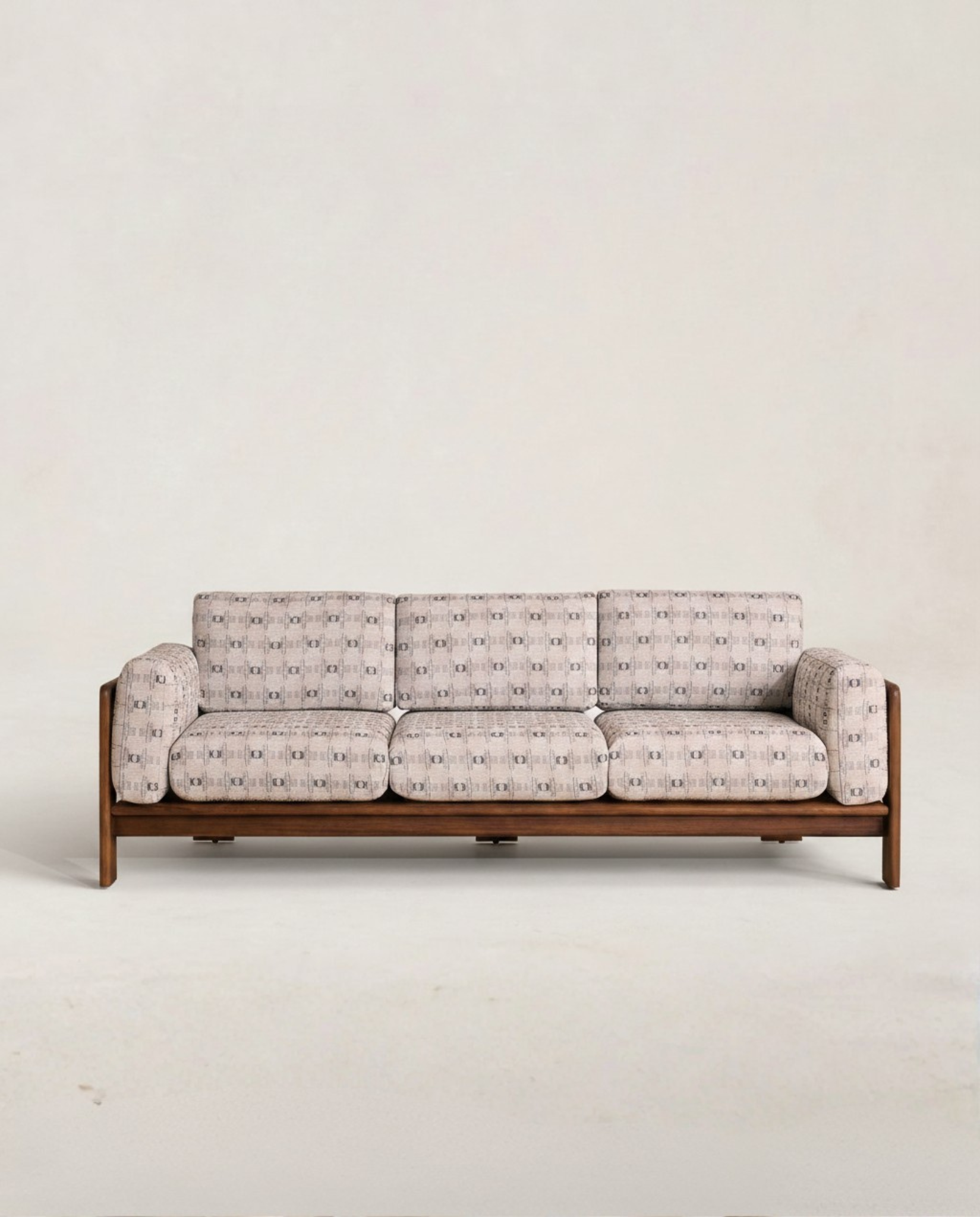 Blue Geometric Outdoor Sofa