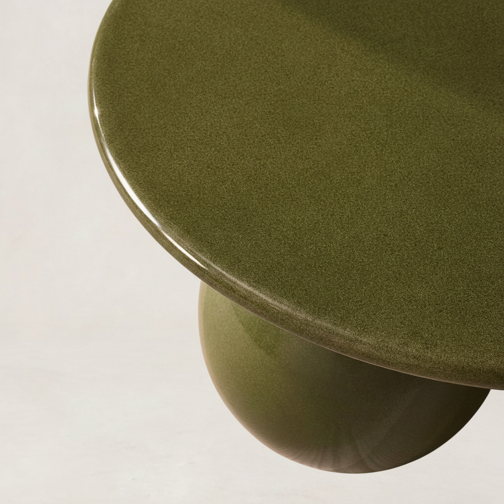 Sage Green Spherical Coffee Table