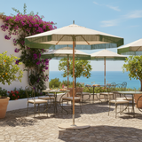 Cream Fringe Patio Umbrella