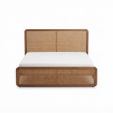 Minimalist Woven Cane Bed