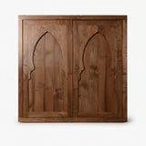 Moorish Arch Walnut Cabinet