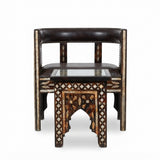 Handcrafted Inlay Barrel Chair