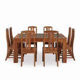 Handcrafted Wood Table & Chair Set