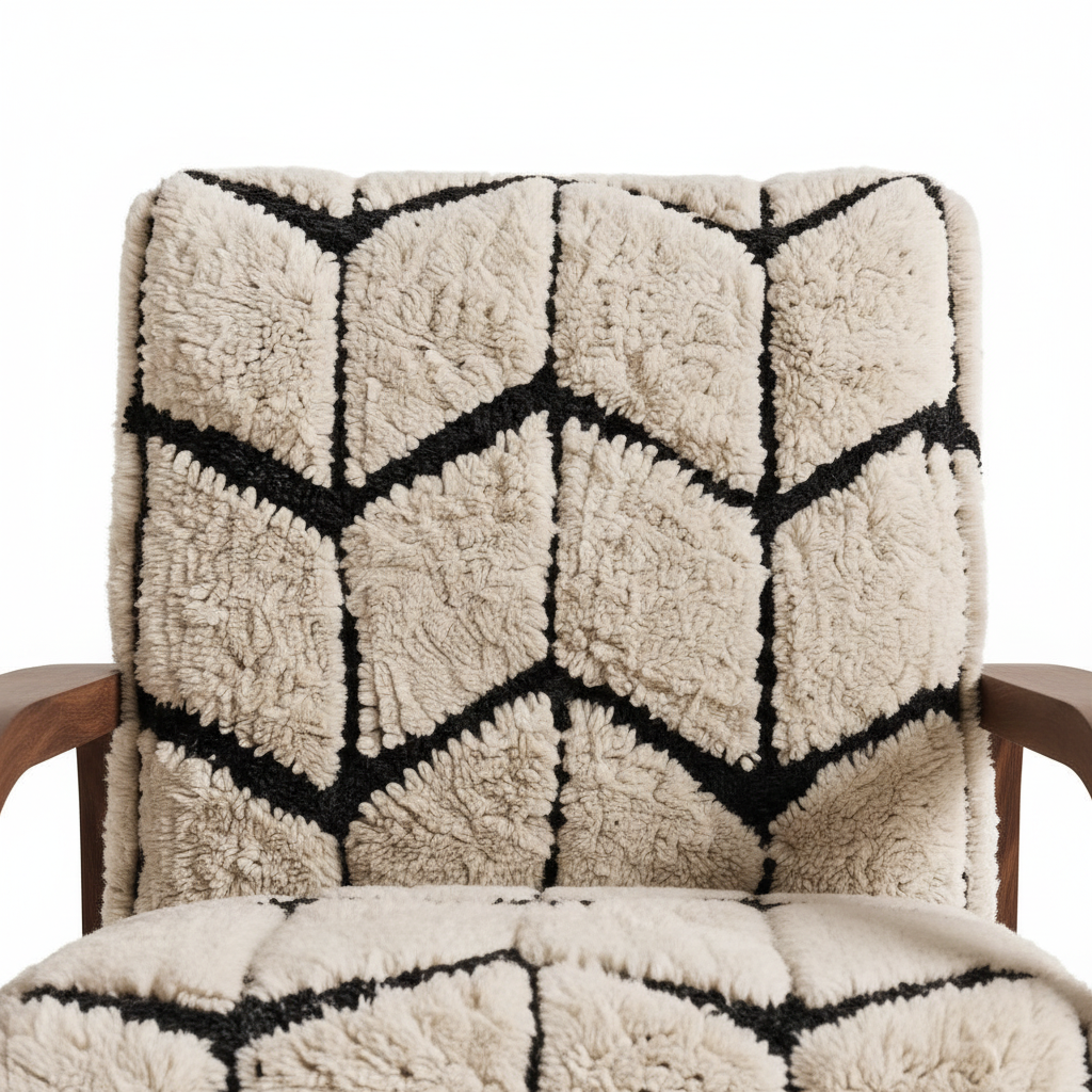 Beni Ourain Armchair - Back Cushion