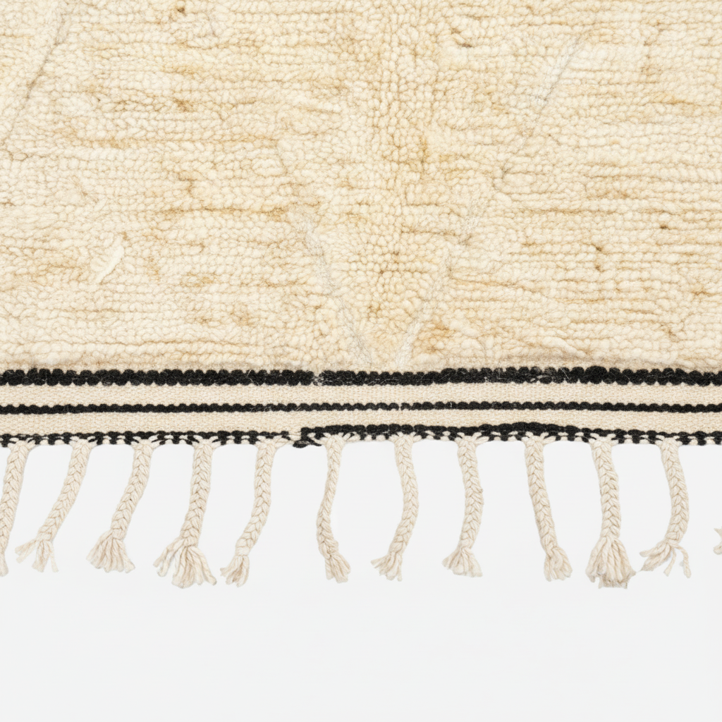 Cream Diamond Rug - Bottom Border