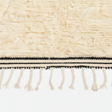 Cream Diamond Rug - Bottom Border