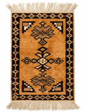 Vintage Amber Moroccan Medallion Rug