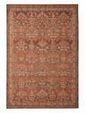 Vintage Rust Persian-Style Floral Rug