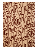 Modern Cream Organic Wave Rug