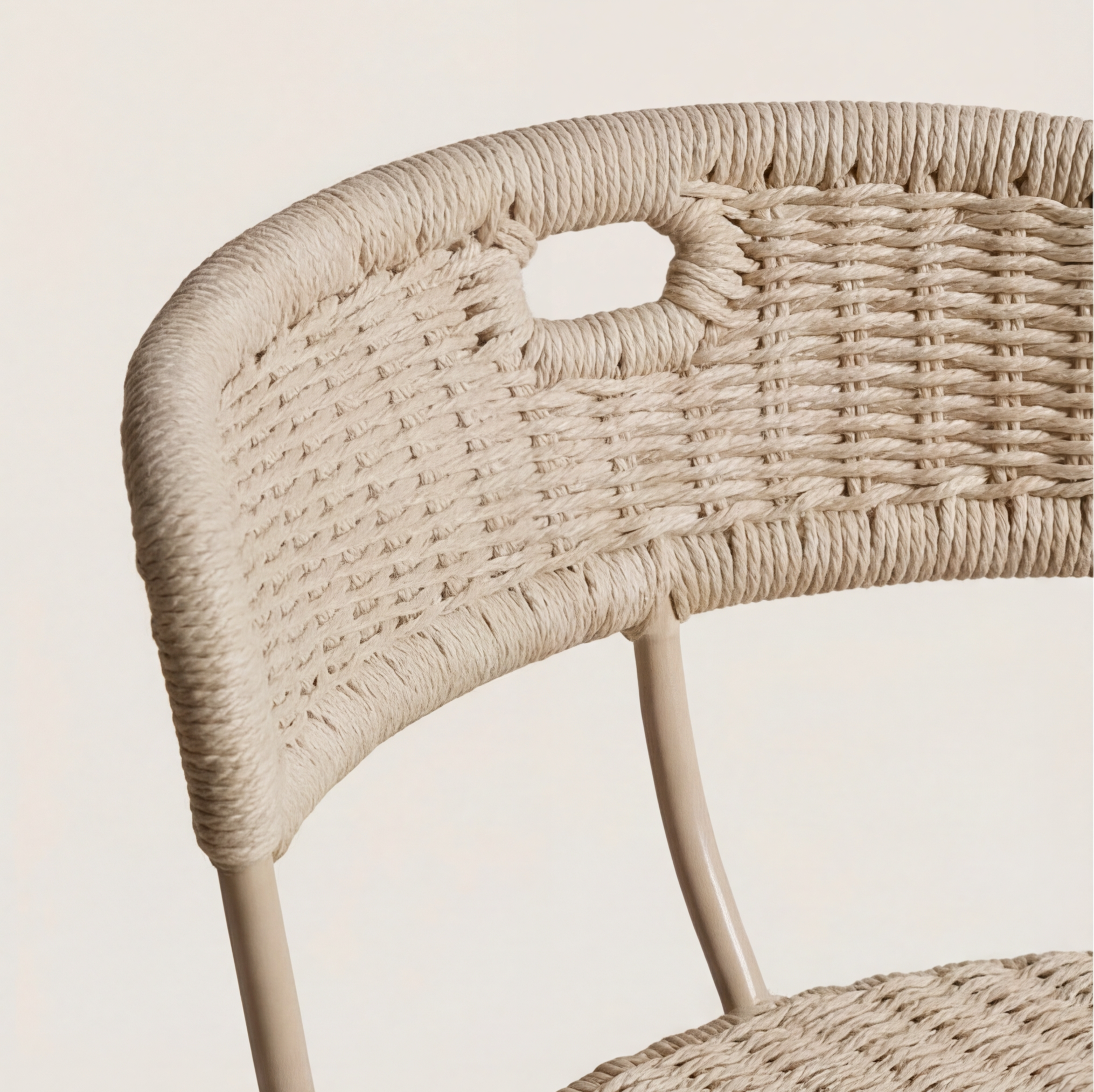 Sand Woven Rope Dining Chair