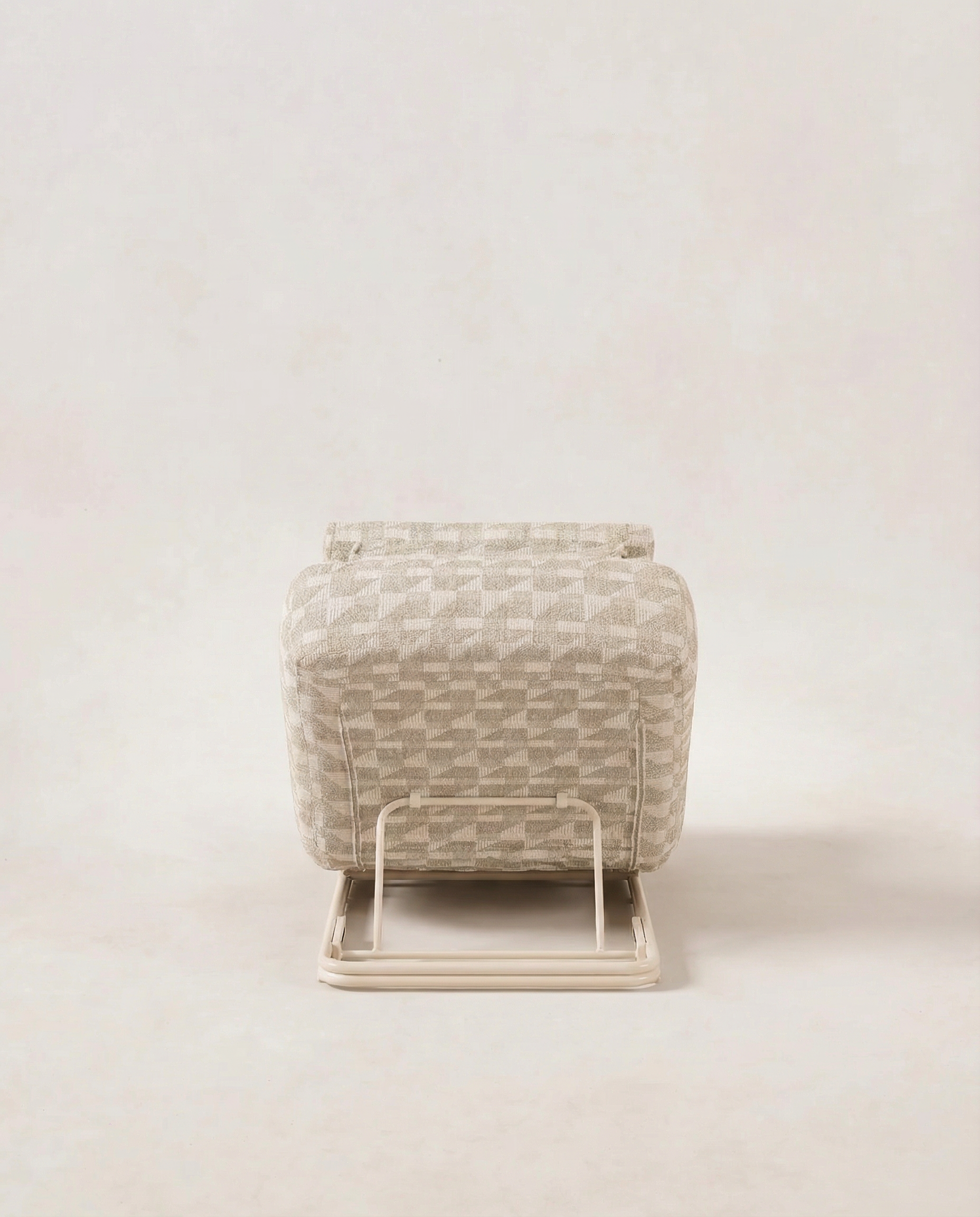 Geometric Jacquard Chaise Lounge