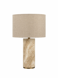 Modern Alabaster Cylinder Table Lamp