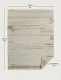 Abstract Earth Tones Modern Rug